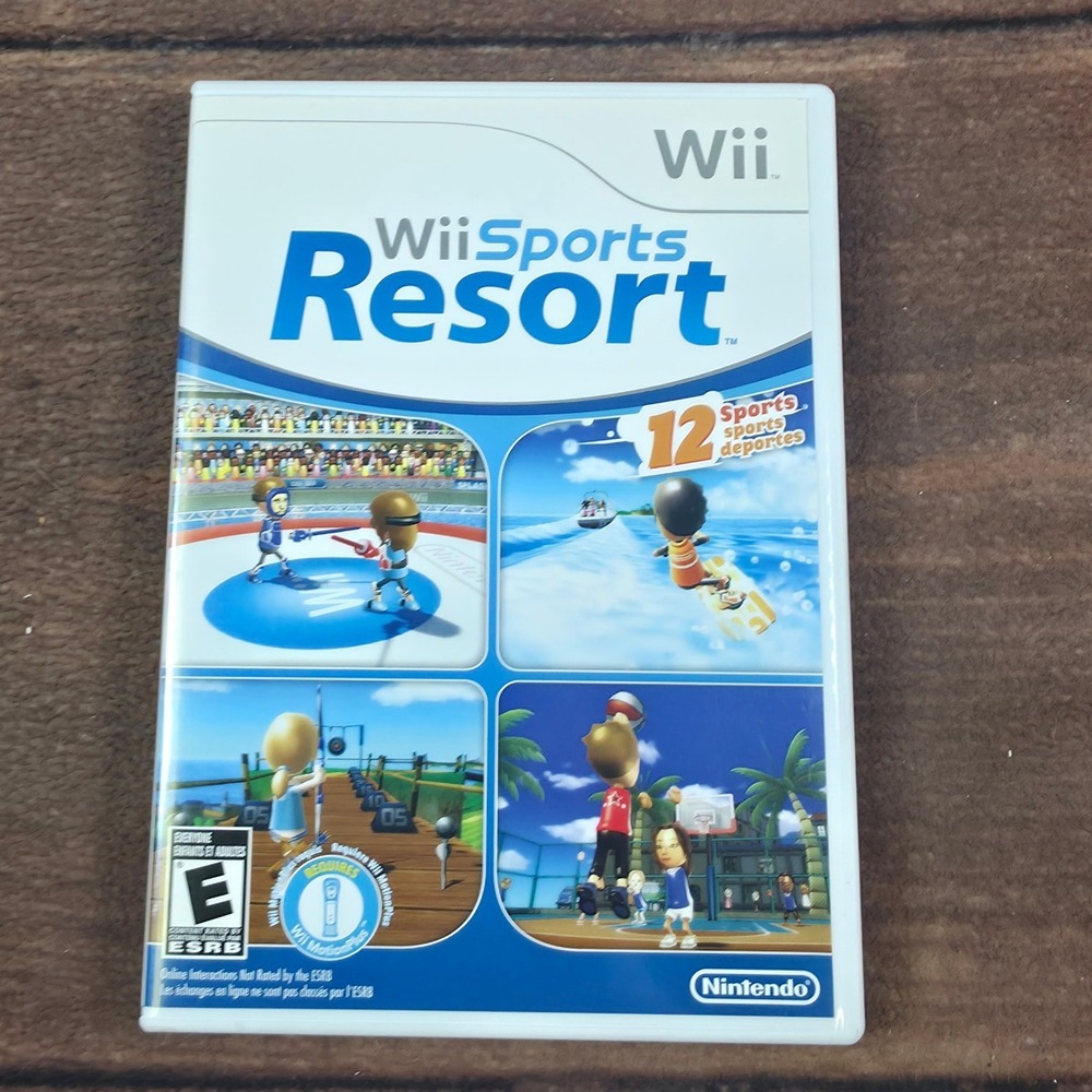 Nintendo Wii Sports Resort NTSC-U/C White Good 12 Sports Games Disc